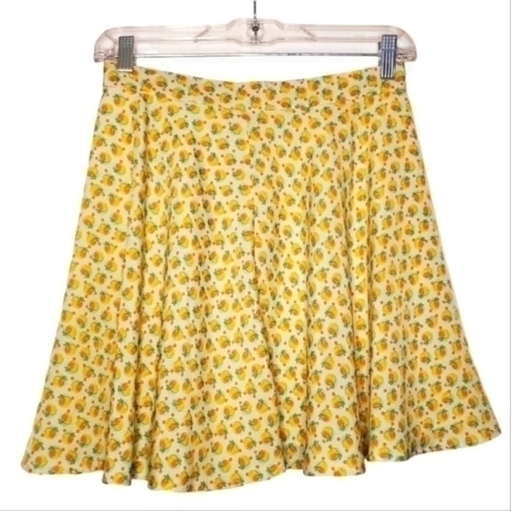 Forever 21 Exclusive Peach print Skater Skirt